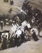 John Singer Sargent Rehearsal of the Pasdeloup Orchestra at the Cirque d'Hiver (mk18) oil painting on canvas